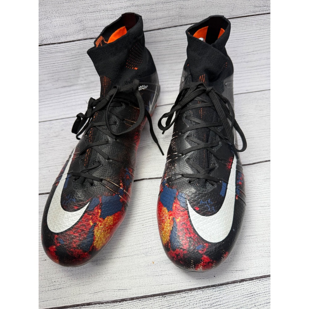 Nike Mercurial Superfly VII Elite FG Soccer Cleats Black Red Size 10.5 Mens
